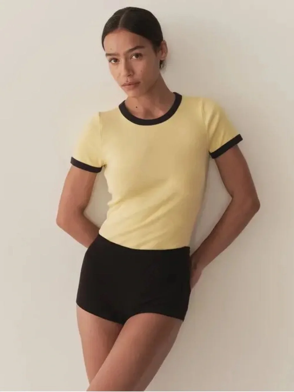 Doen Vivi Tee in Wild Honeysuckle Size M - Picture 2 of 14